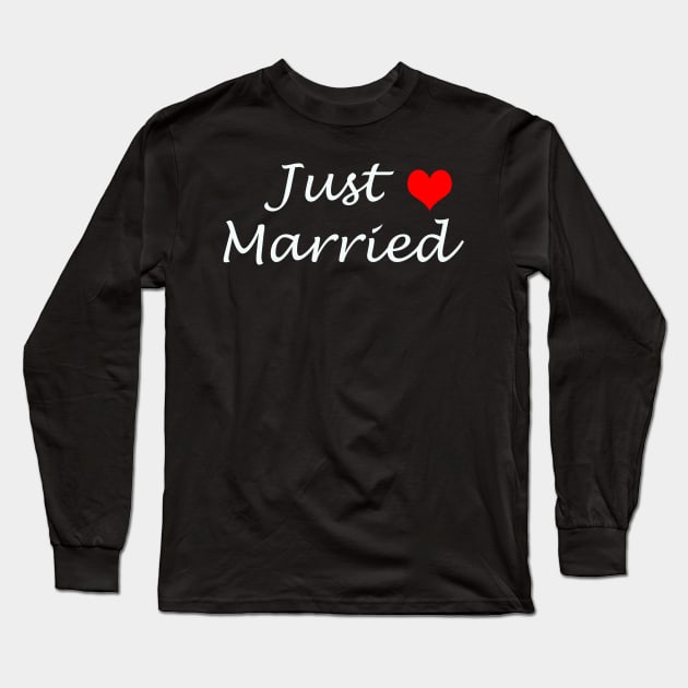 Just married quote Long Sleeve T-Shirt by Artistic_st